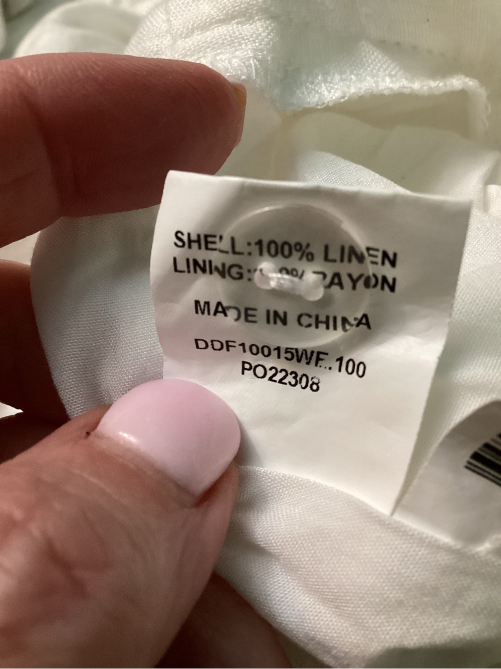 DISSH Norah White Linen Pant - Picture 6 of 6